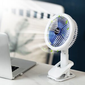 Desktop Electric Fan Clip Fan Rechargeable Office Student Dormitory With Desk Lamp Fan Wall Hanging Small Mute Fan