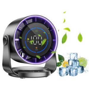 1Pc Desk Fan Battery Operated Wall Mounted Fan Rechargeable Mini Desk Fan l