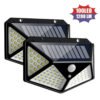 solar motion sensor wall light 100 LED