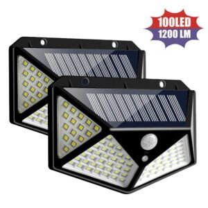 solar motion sensor wall light 100 LED