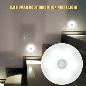 Motion Sensor LED Night Light – USB Rechargeable Wireless Closet & Cabinet Light